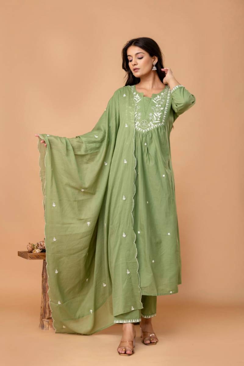 Naisha K 130 Cotton Kurti Bottom With Dupatta Wholesale Catalog Collection Exporter - Image 8