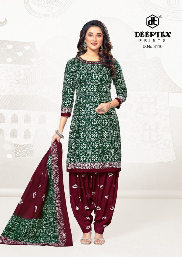 Deeptex Batik Plus Vol 31 Patiyala Cotton Dress Material Wholesale Catalog Collection Exporter - Image 2