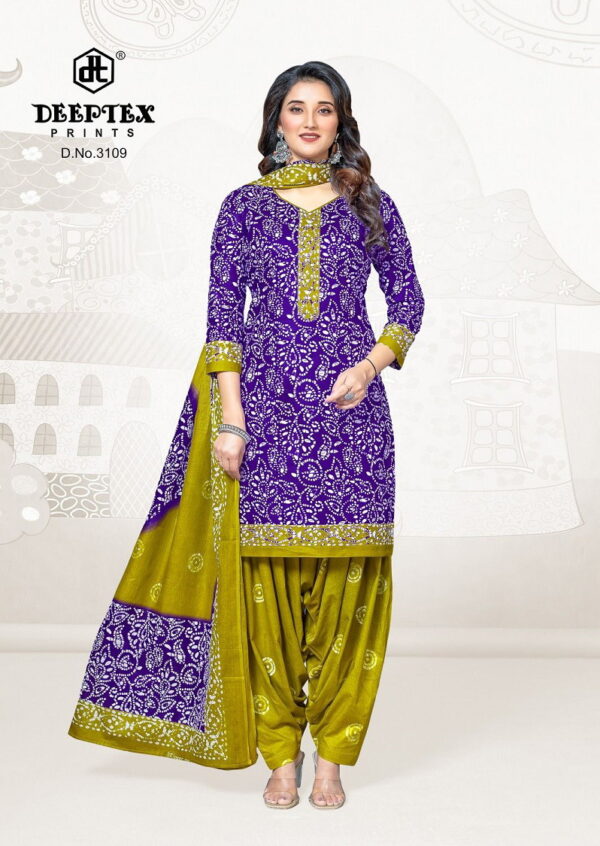 Deeptex Batik Plus Vol 31 Patiyala Cotton Dress Material Wholesale Catalog Collection Exporter - Image 3