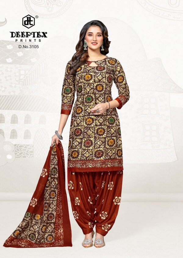 Deeptex Batik Plus Vol 31 Patiyala Cotton Dress Material Wholesale Catalog Collection Exporter - Image 7