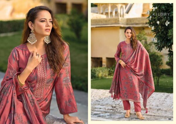 Kilory Oddny Maslin Printed Fancy Salwar Kameez Wholesale Catalog Collection Exporter - Image 3
