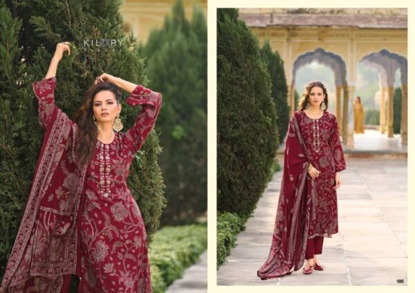 Kilory Oddny Maslin Printed Fancy Salwar Kameez Wholesale Catalog Collection Exporter - Image 8