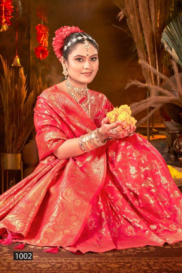 Saroj Gauri Priya Silk Vol 1 Festive Wear Silk Sarees Wholesale Catalog Collection Exporter - Image 2