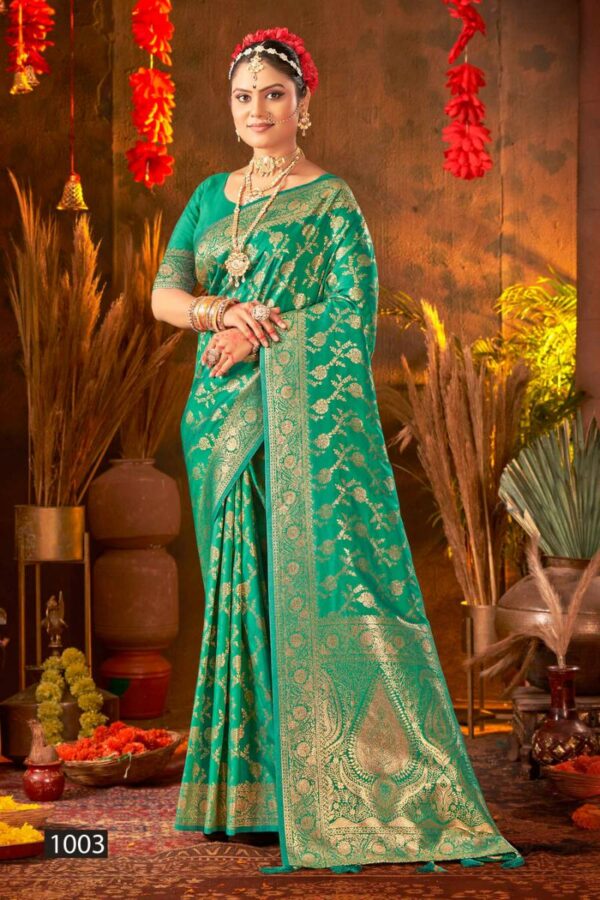 Saroj Gauri Priya Silk Vol 1 Festive Wear Silk Sarees Wholesale Catalog Collection Exporter - Image 4