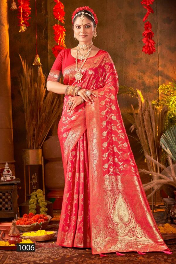 Saroj Gauri Priya Silk Vol 1 Festive Wear Silk Sarees Wholesale Catalog Collection Exporter - Image 6