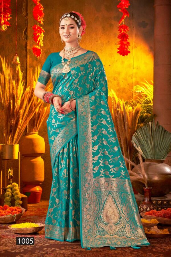 Saroj Gauri Priya Silk Vol 1 Festive Wear Silk Sarees Wholesale Catalog Collection Exporter - Image 7