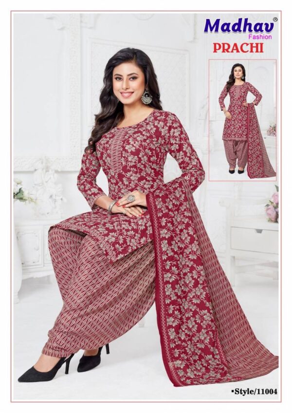 Madhav Prachi Vol 11 Cotton Printed Patiyala Dress Material Wholesale Catalog Collection Exporter - Image 5