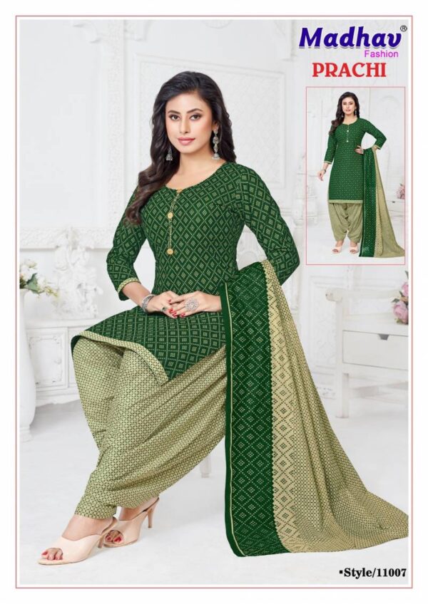 Madhav Prachi Vol 11 Cotton Printed Patiyala Dress Material Wholesale Catalog Collection Exporter - Image 7