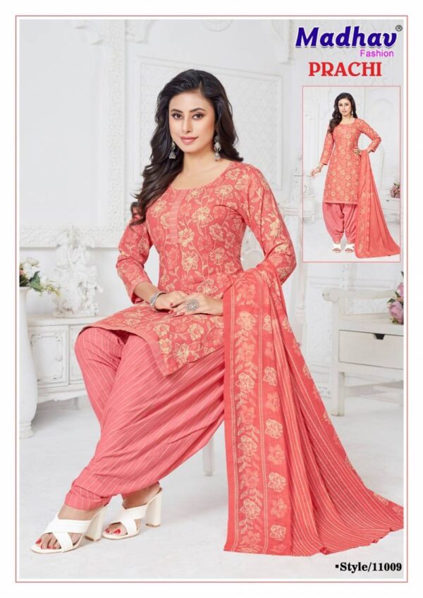 Madhav Prachi Vol 11 Cotton Printed Patiyala Dress Material Wholesale Catalog Collection Exporter - Image 8