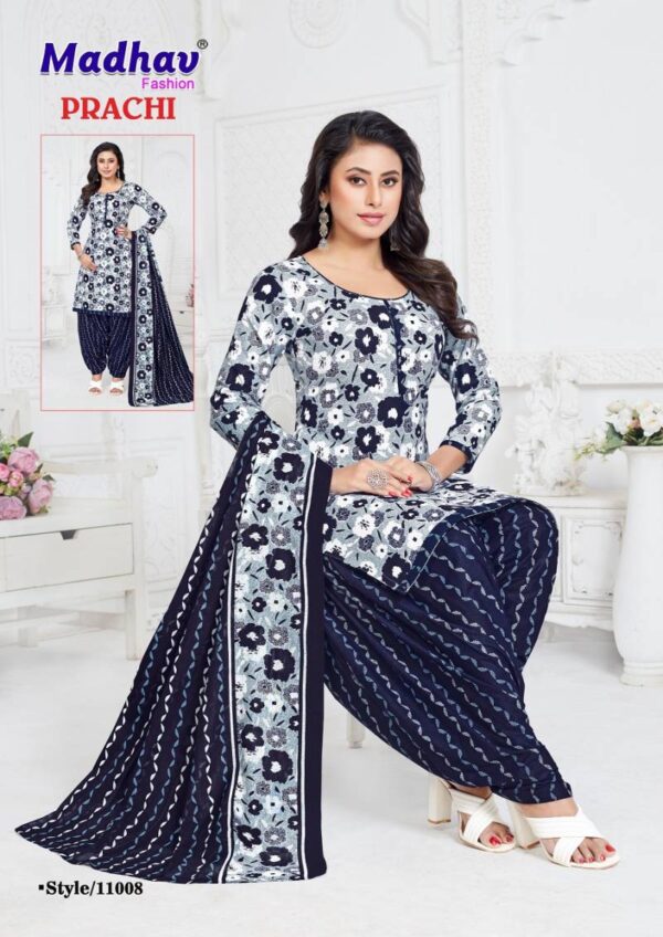 Madhav Prachi Vol 11 Cotton Printed Patiyala Dress Material Wholesale Catalog Collection Exporter - Image 9