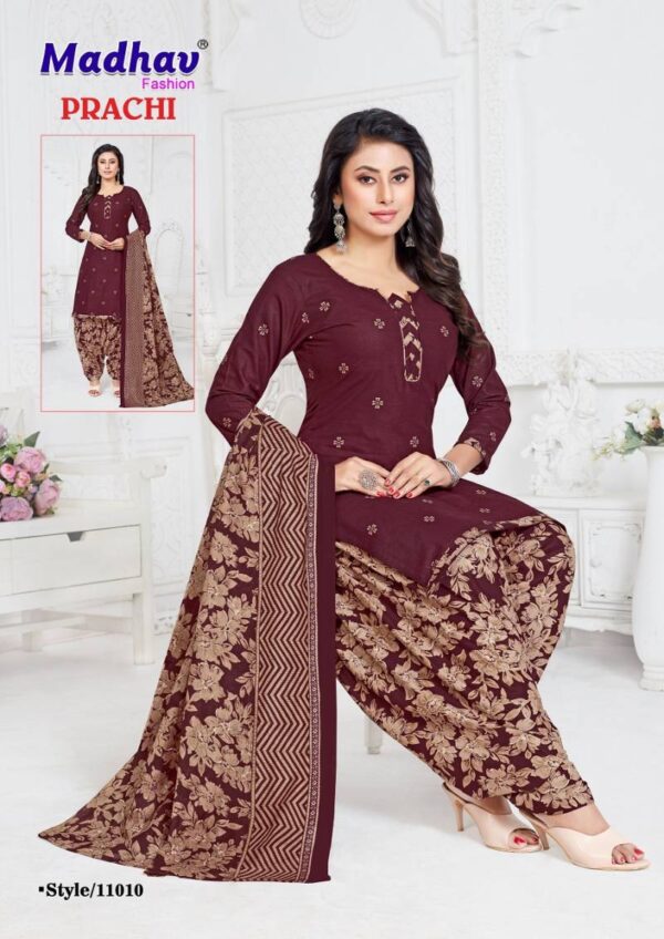 Madhav Prachi Vol 11 Cotton Printed Patiyala Dress Material Wholesale Catalog Collection Exporter - Image 10