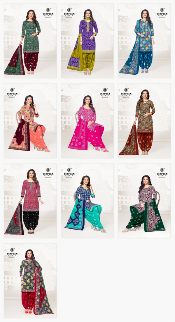 Deeptex Batik Plus Vol 31 Patiyala Cotton Dress Material Wholesale Catalog Collection Exporter - Image 11