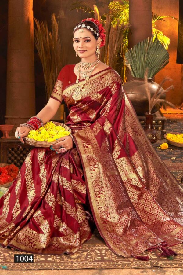 Saroj Gauri Priya Silk Vol 2 Traditional Wear Silk Sarees Wholesale Catalog Collection Exporter - Image 4