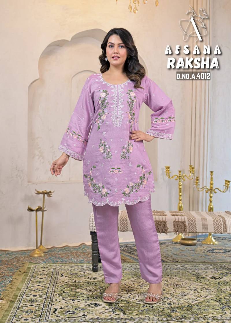 Afsana Raksha Vartican Cotton Fancy Co Ord Set Wholesale Catalog Collection Exporter - Image 2