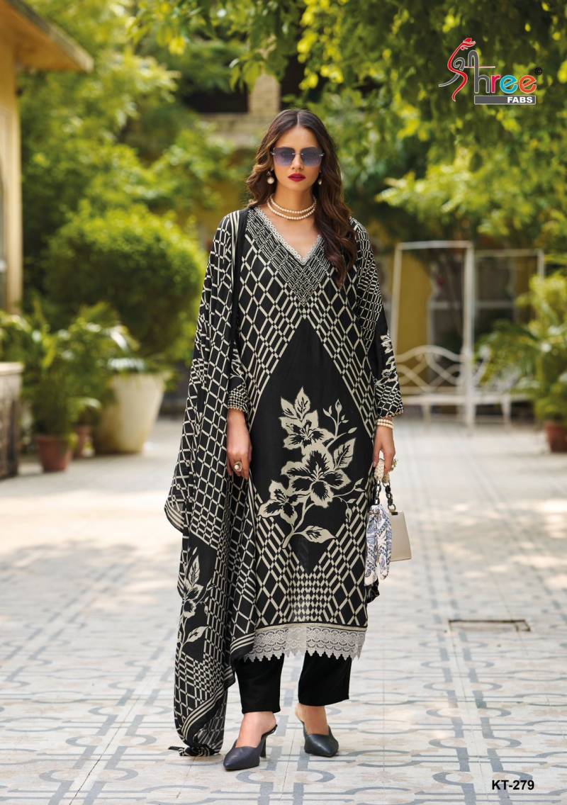 Shree Kt 279 Viscose Maslin Digital Salwar Suits Wholesale Catalog Collection Exporter