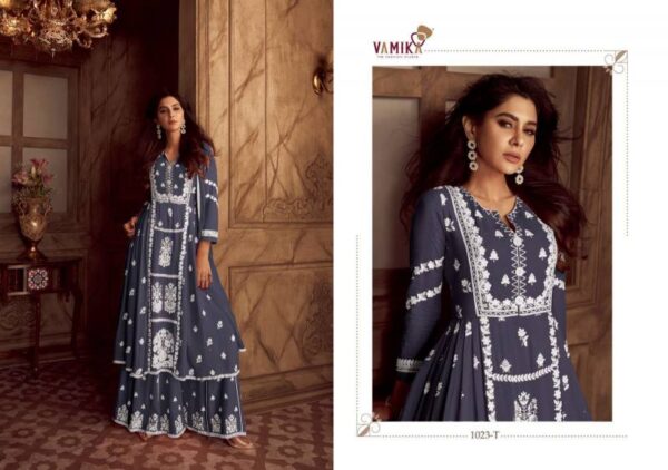 Vamika Lakhnawi Vol 4 Dark List Readymade Wholesale Catalog Collection Supplier - Image 3