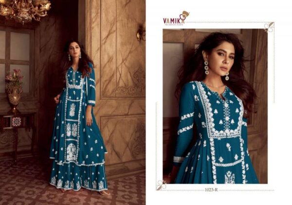 Vamika Lakhnawi Vol 4 Dark List Readymade Wholesale Catalog Collection Supplier - Image 5
