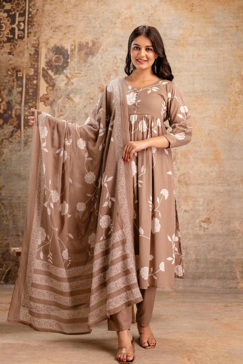 Naisha K 131 Cotton Printed Kurti Bottom With Dupatta Wholesale Catalog Collection Supplier - Image 6