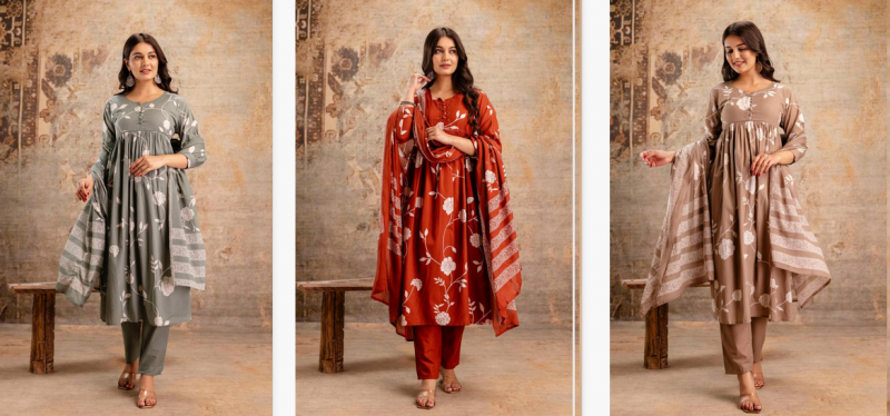 Naisha K 131 Cotton Printed Kurti Bottom With Dupatta Wholesale Catalog Collection Supplier - Image 8