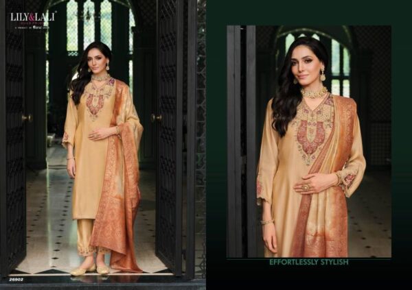 Lily And Lali Mahek E Vastra Viscose Kurti Bottom With Dupatta Wholesale Catalog Collection Supplier - Image 3