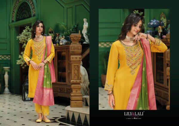 Lily And Lali Mahek E Vastra Viscose Kurti Bottom With Dupatta Wholesale Catalog Collection Supplier - Image 6