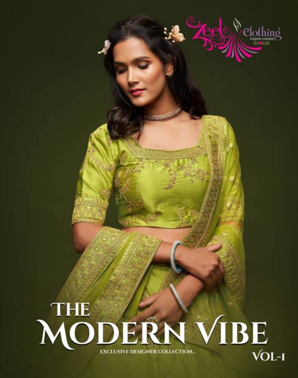 Zeel The Modern Vibe Vol 1 Designer Art Silk Lehenga Choli Wholesale Catalog Collection Exporter
