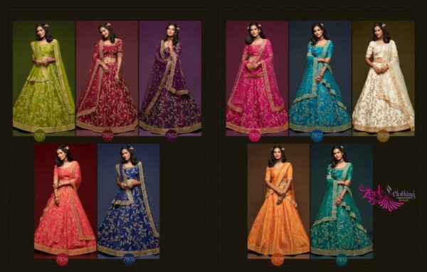 Zeel The Modern Vibe Vol 1 Designer Art Silk Lehenga Choli Wholesale Catalog Collection Exporter - Image 13