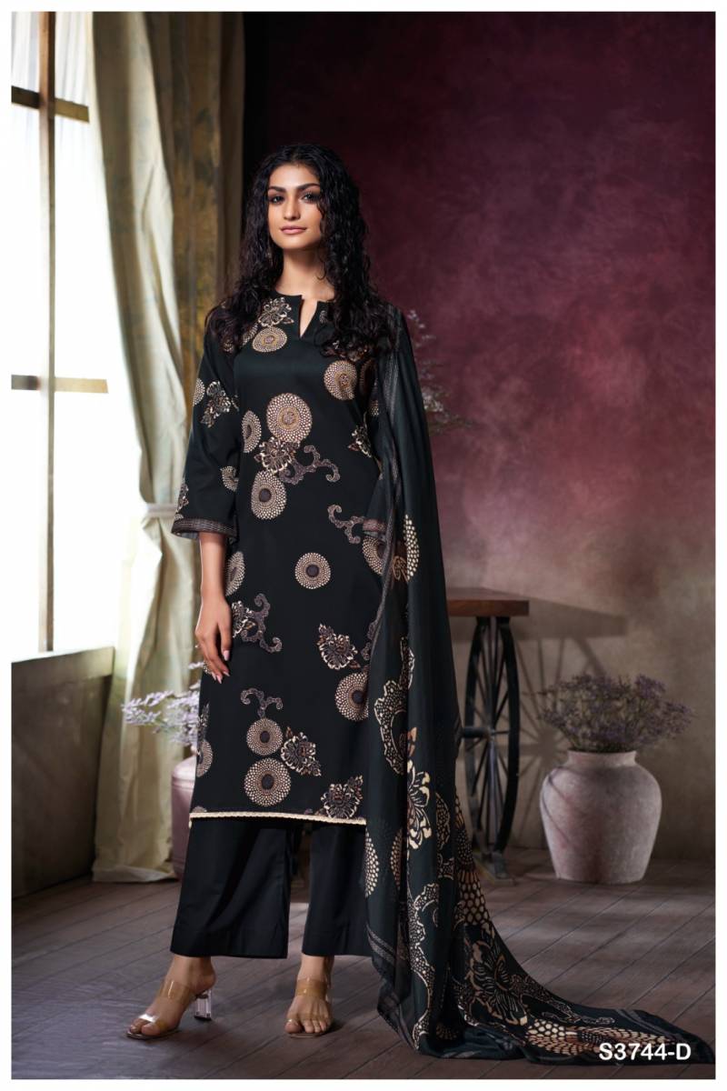 Ganga Uriah Cotton Satin Printed Salwar Kameez Wholesale Catalog Collection Supplier - Image 2
