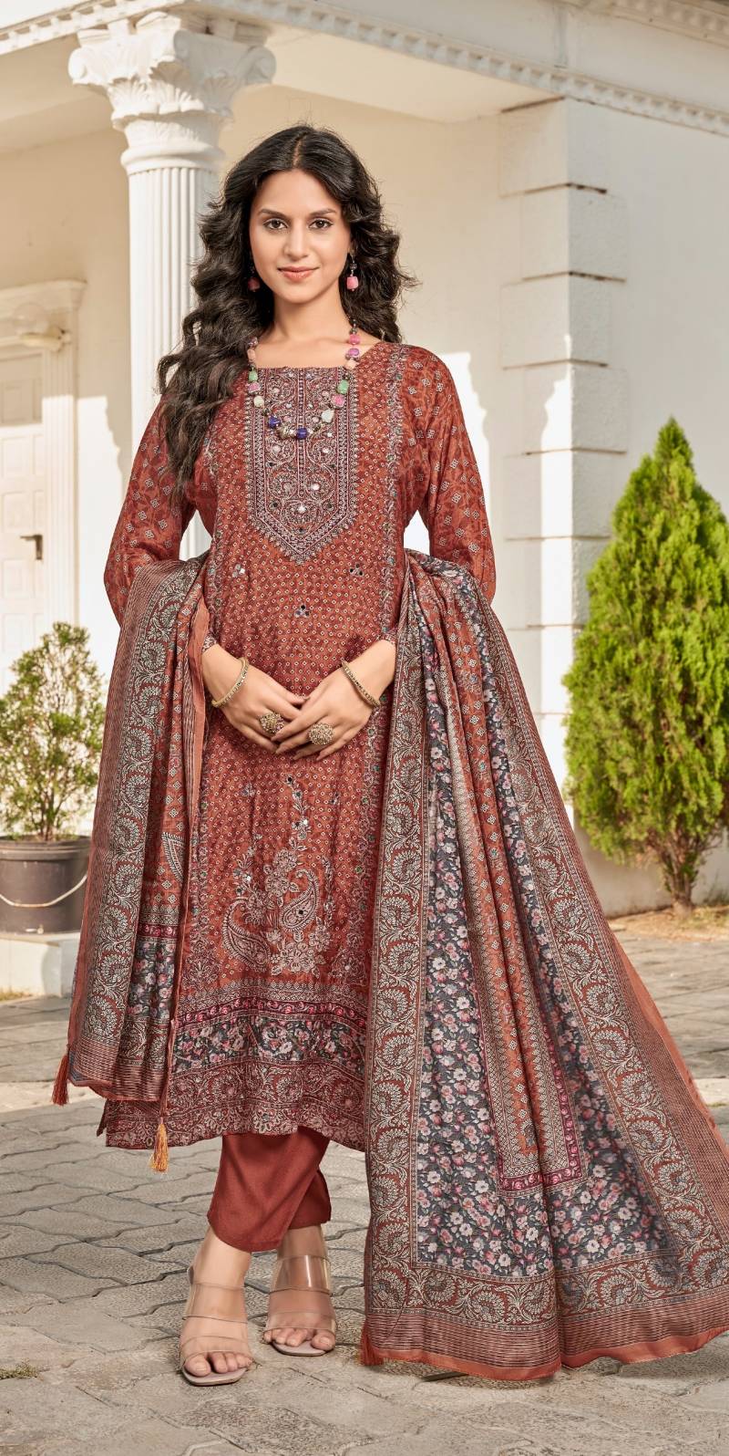 Shree Kt 268 Viscose Maslin Readymade Salwar Suits Wholesale Catalog Collection Exporter