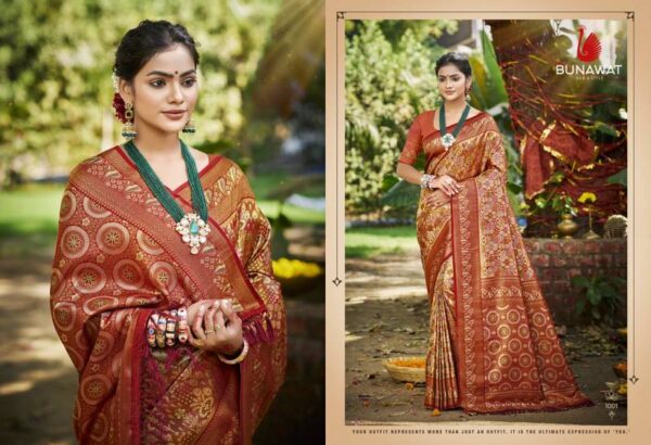 Bunawat Chaturi Silk Vol 2 Dharmavaram Sarees Wholesale Catalog Collection Exporter - Image 3