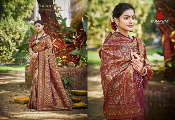 Bunawat Chaturi Silk Vol 2 Dharmavaram Sarees Wholesale Catalog Collection Exporter - Image 4