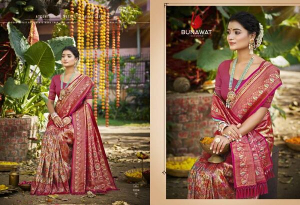 Bunawat Chaturi Silk Vol 2 Dharmavaram Sarees Wholesale Catalog Collection Exporter - Image 6