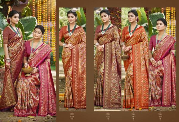 Bunawat Chaturi Silk Vol 2 Dharmavaram Sarees Wholesale Catalog Collection Exporter - Image 2