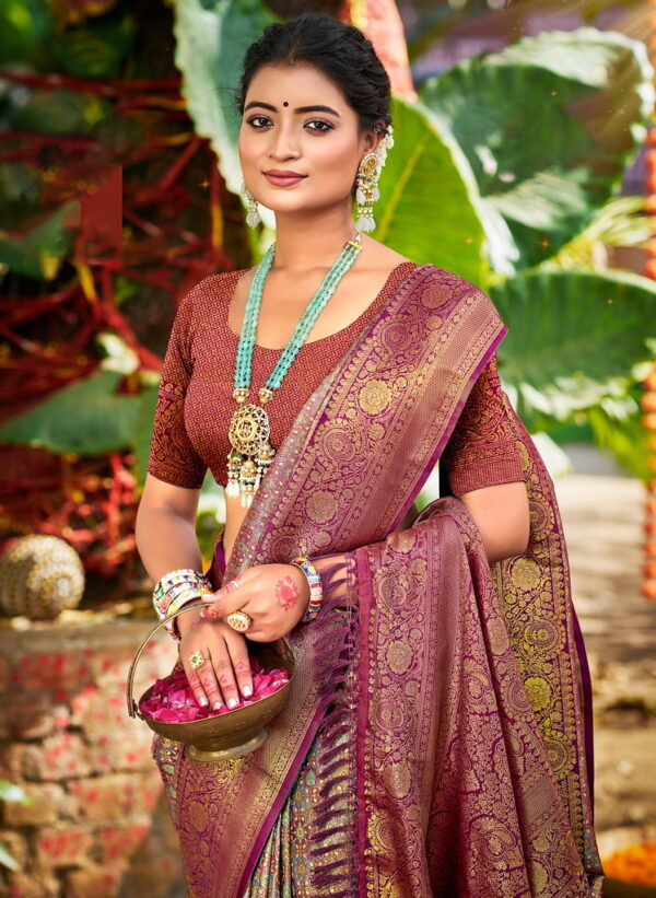 Bunawat Chaturi Silk Vol 3 Dharmavaram Sarees Wholesale Catalog Collection Exporter - Image 4