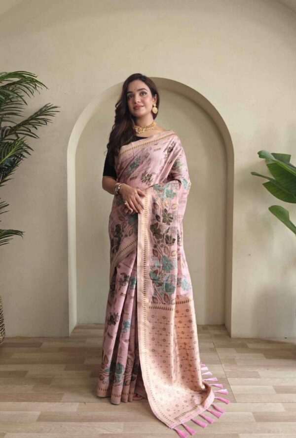 Kc 4026 Festive Wear Cotton Blend Stylish Sarees Wholesale Catalog Collection Exporter