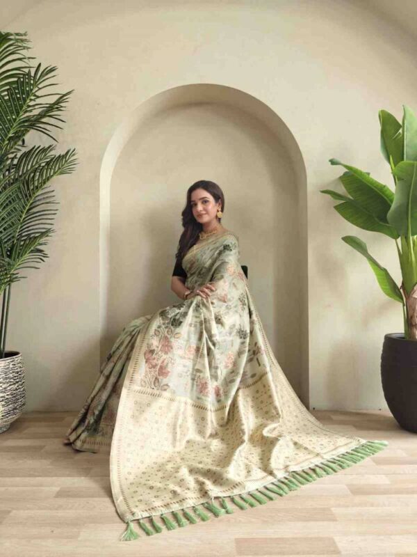 Kc 4026 Festive Wear Cotton Blend Stylish Sarees Wholesale Catalog Collection Exporter - Image 7