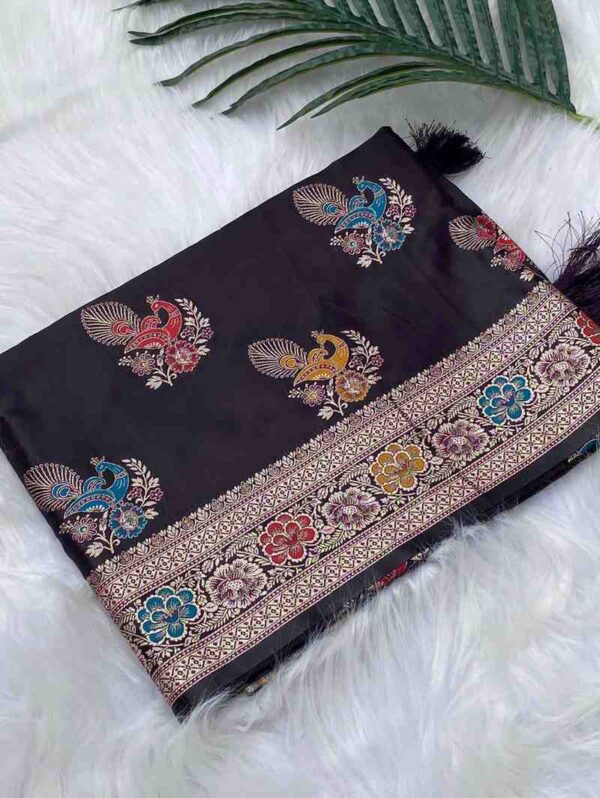 Kc 4025 Traditional Wear Satin Silk Sarees Wholesale Catalog Collection Exporter - Image 7