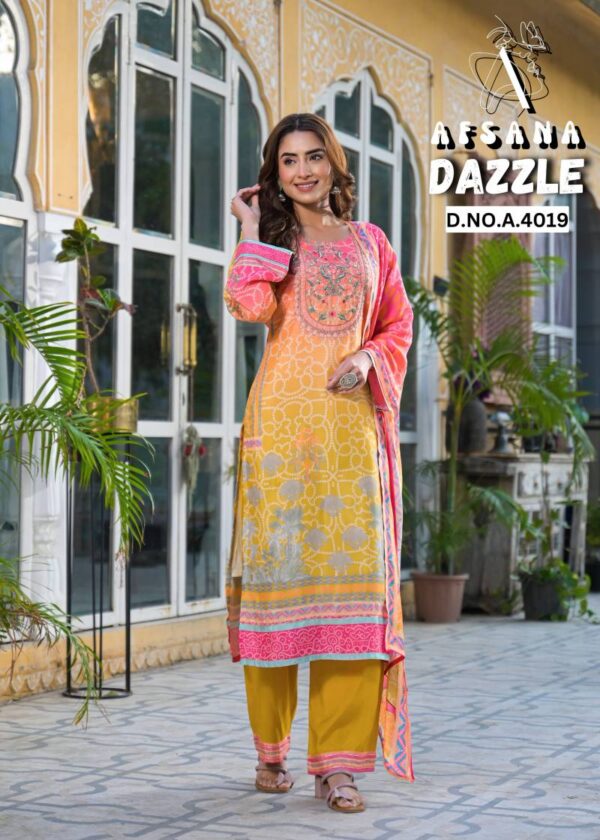 Afsana Dazzle Viscose Kurti Bottom With Dupatta Wholesale Catalog Collection Exporter - Image 2