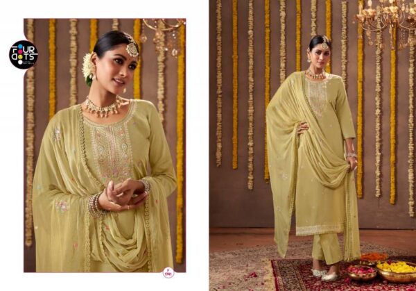 Four Dots Madhur Jam Cotton Fancy Dress Material Wholesale Catalog Collection Supplier - Image 2
