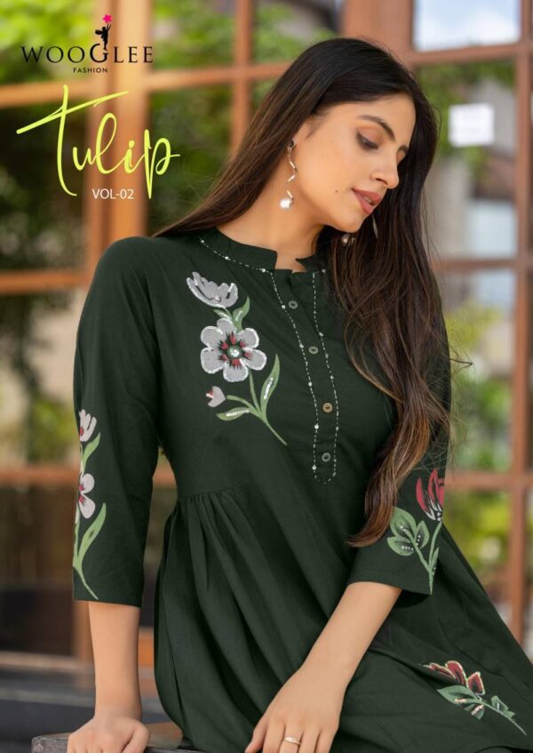 Wooglee Tulip Vol 2 Rayon Slub Co Ord Set Wholesale Catalog Collection Supplier