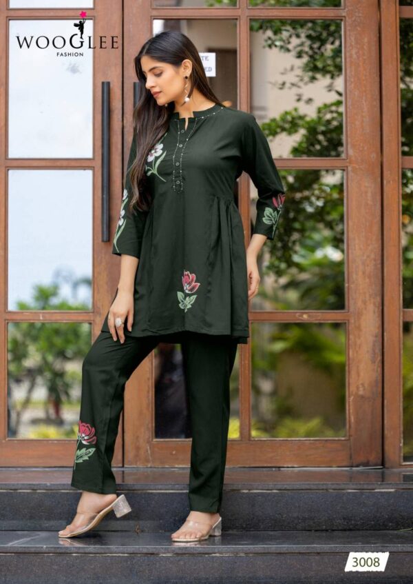 Wooglee Tulip Vol 2 Rayon Slub Co Ord Set Wholesale Catalog Collection Supplier - Image 6