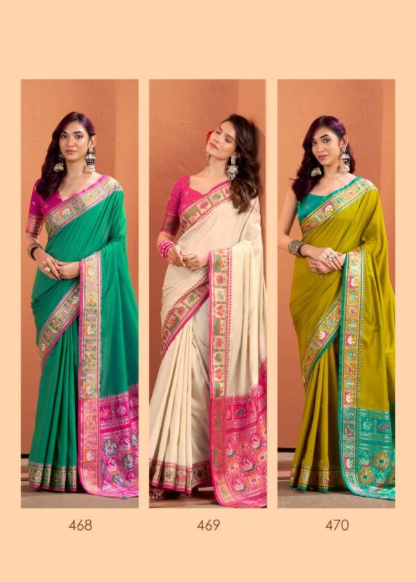 Rajpath Vrundavn Silk Patola Silk Fancy Saree Wholesale Catalog Collection Exporter - Image 7