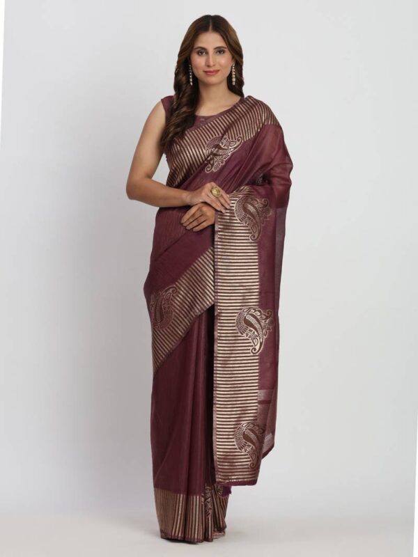 Ast Taarini Traditional Wear Linen Cotton Sarees Wholesale Catalog Collection Exporter