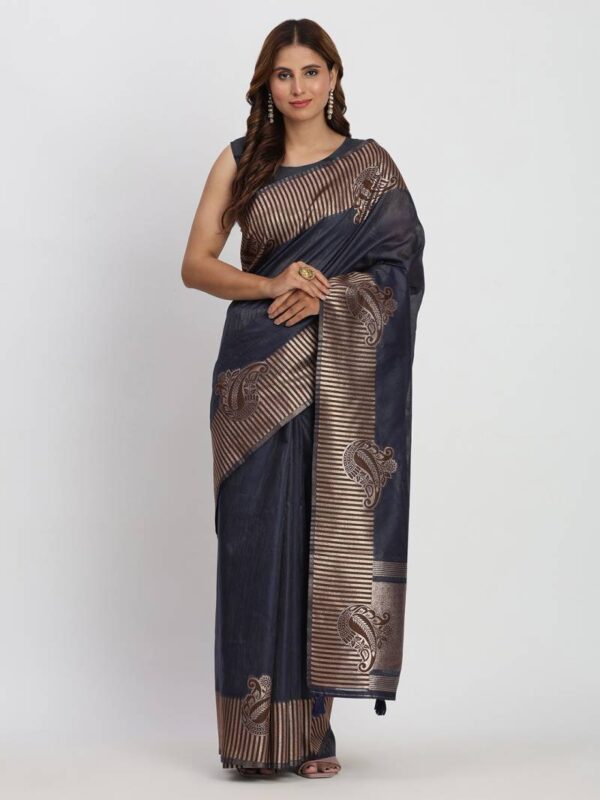 Ast Taarini Traditional Wear Linen Cotton Sarees Wholesale Catalog Collection Exporter - Image 3
