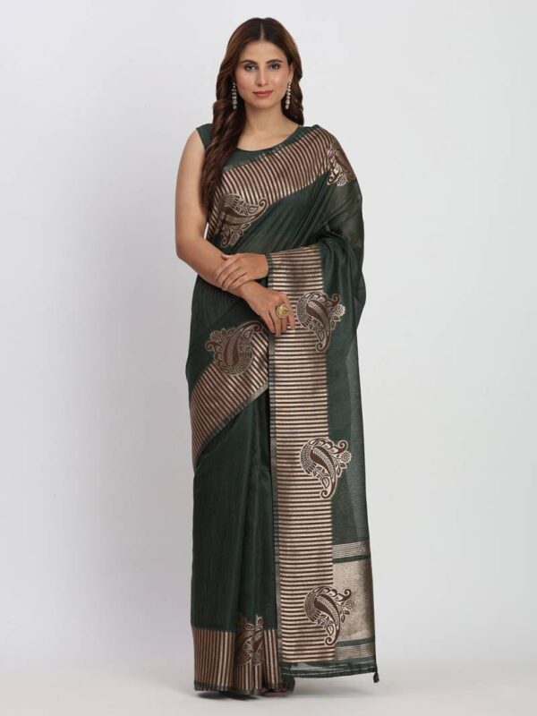 Ast Taarini Traditional Wear Linen Cotton Sarees Wholesale Catalog Collection Exporter - Image 4