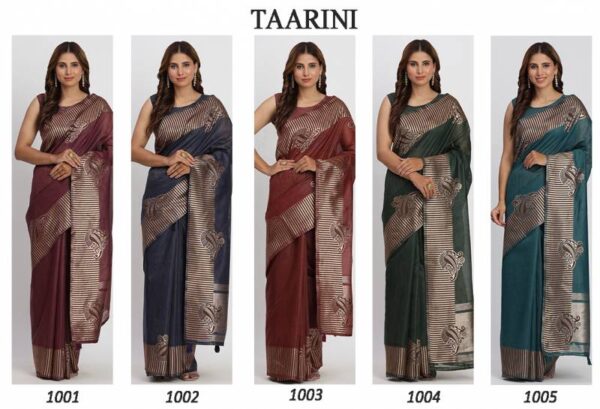 Ast Taarini Traditional Wear Linen Cotton Sarees Wholesale Catalog Collection Exporter - Image 6