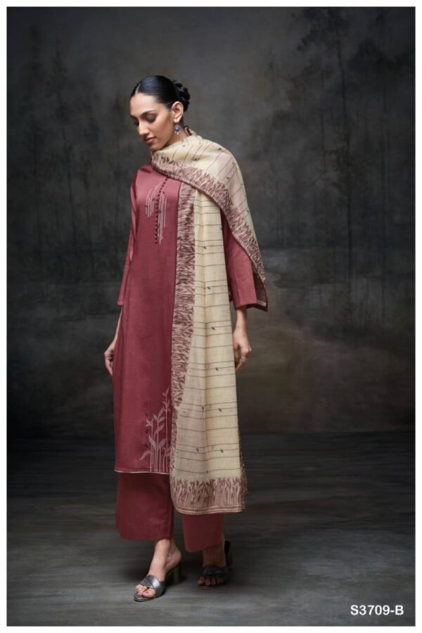 Ganga Meher Cotton Satin Solid Salwar Kameez Wholesale Catalog Collection Supplier - Image 4