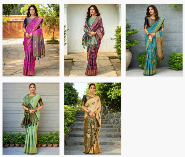 Meera 285 Festive Wear Paithani Silk Sarees Wholesale Catalog Collection Exporter - Image 6