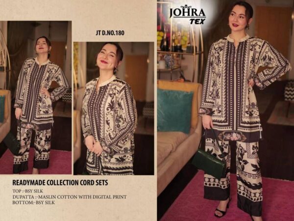 Johra Tex 180 Silk Printed Readymade Pakistani Suit Wholesale Catalog Collection Exporter - Image 2
