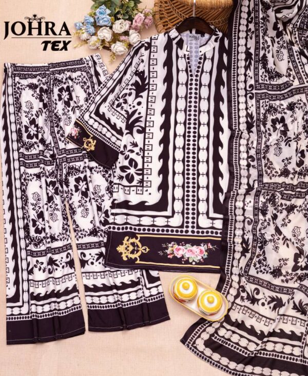 Johra Tex 180 Silk Printed Readymade Pakistani Suit Wholesale Catalog Collection Exporter - Image 4